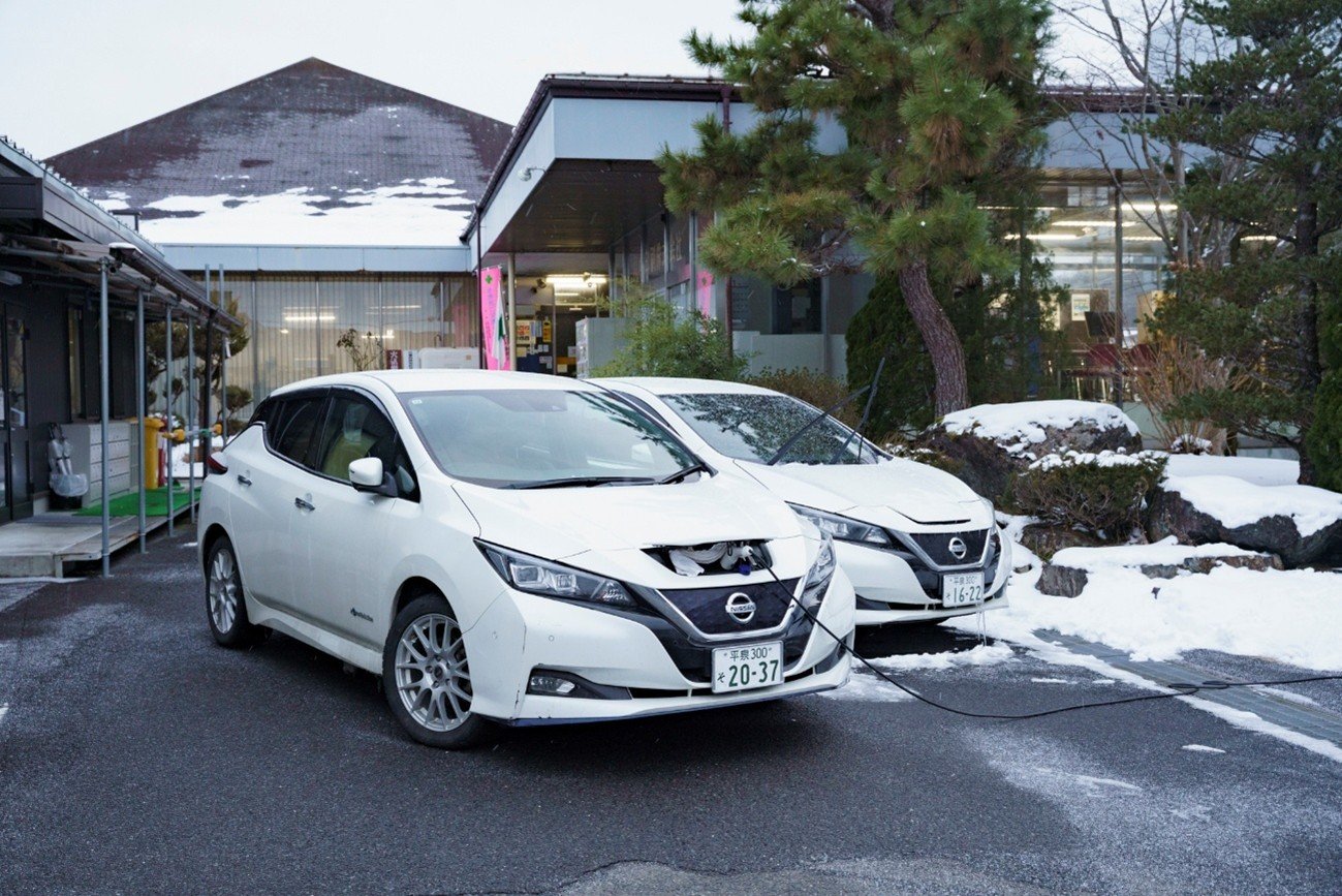 写真3　 川嶋印刷のEV社用車